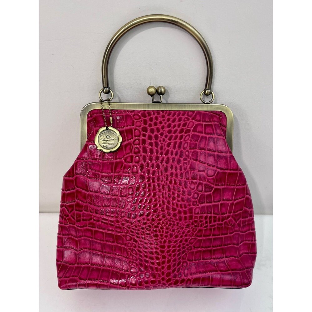 Patricia Nash Alligator Embossed Leather Novella Frame Limited Edition